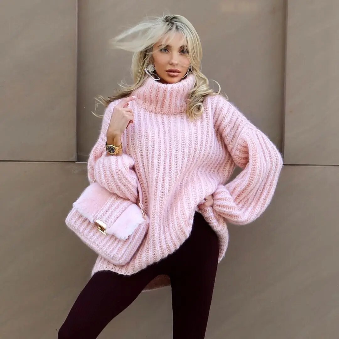 Elegant oversized sweater for women