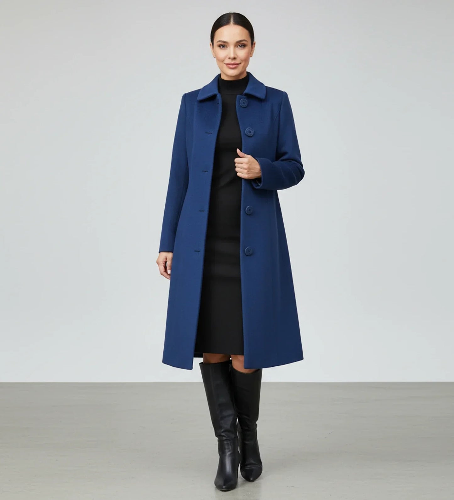 Women's Long Single-Breasted Walker Coat