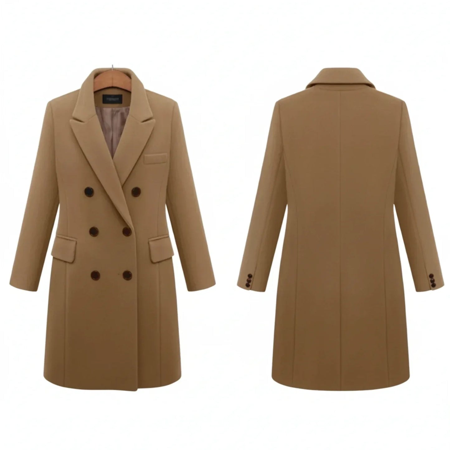 Women's Warm Double-Breasted Winter Coat