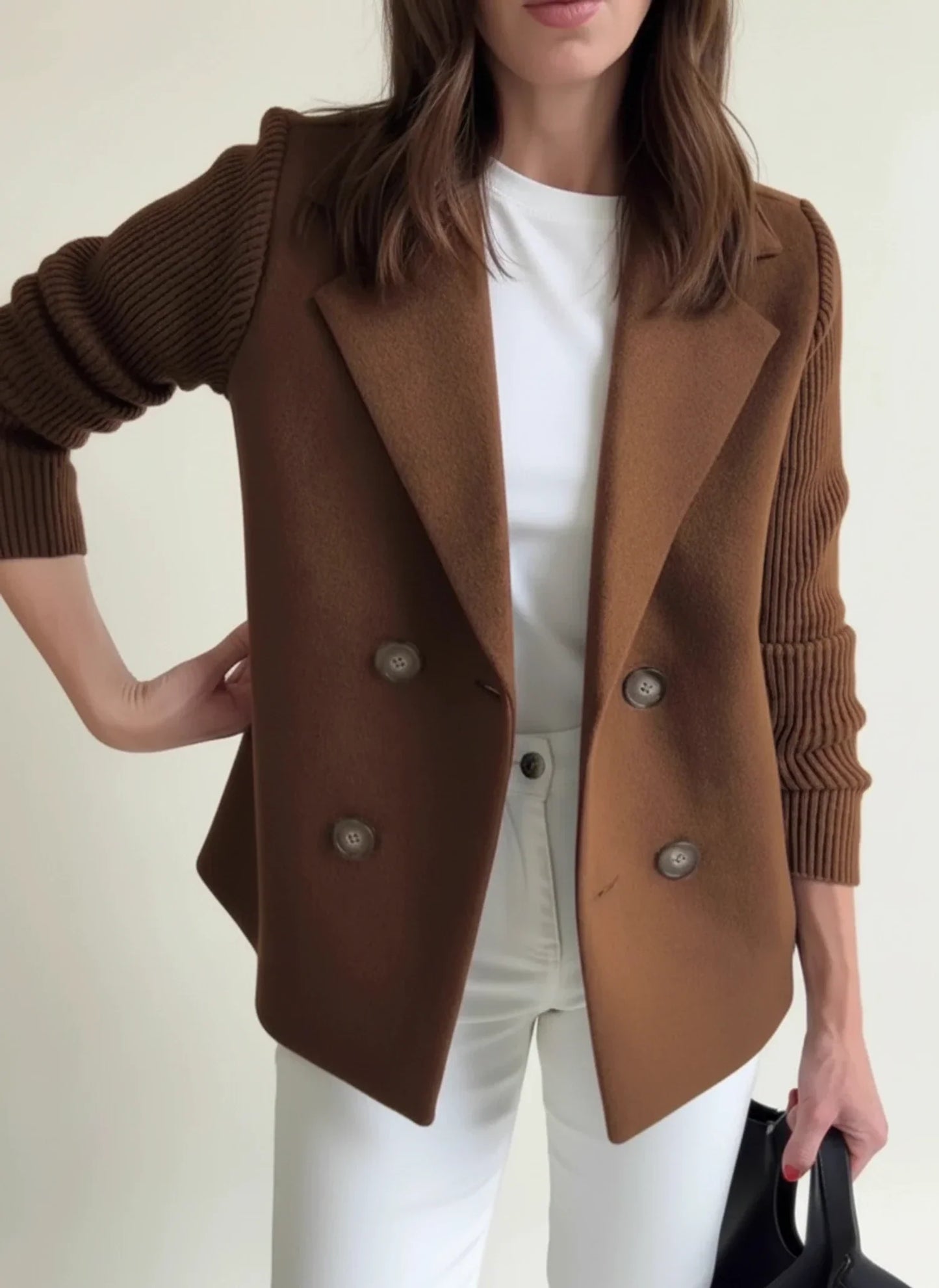 Women's Double-Breasted Blazer Jacket
