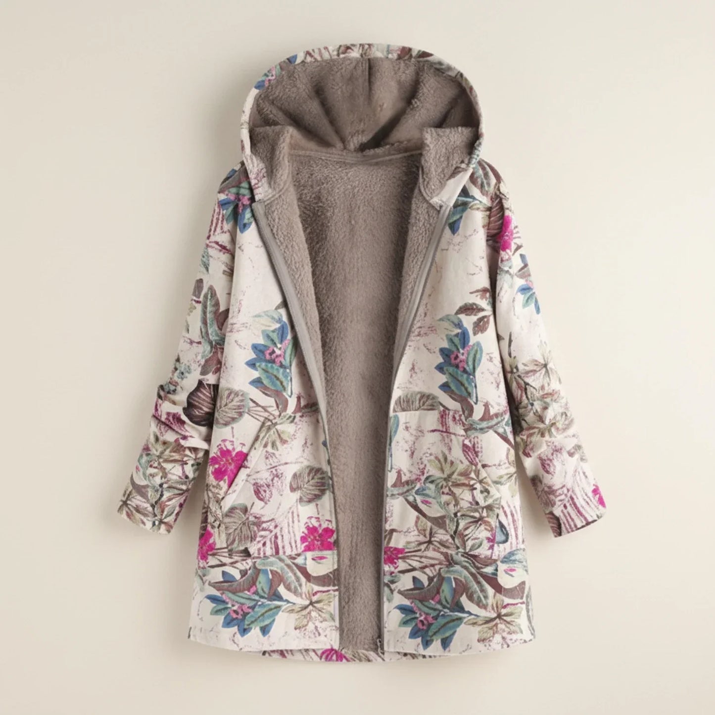 Women's Hooded Printed Jacket