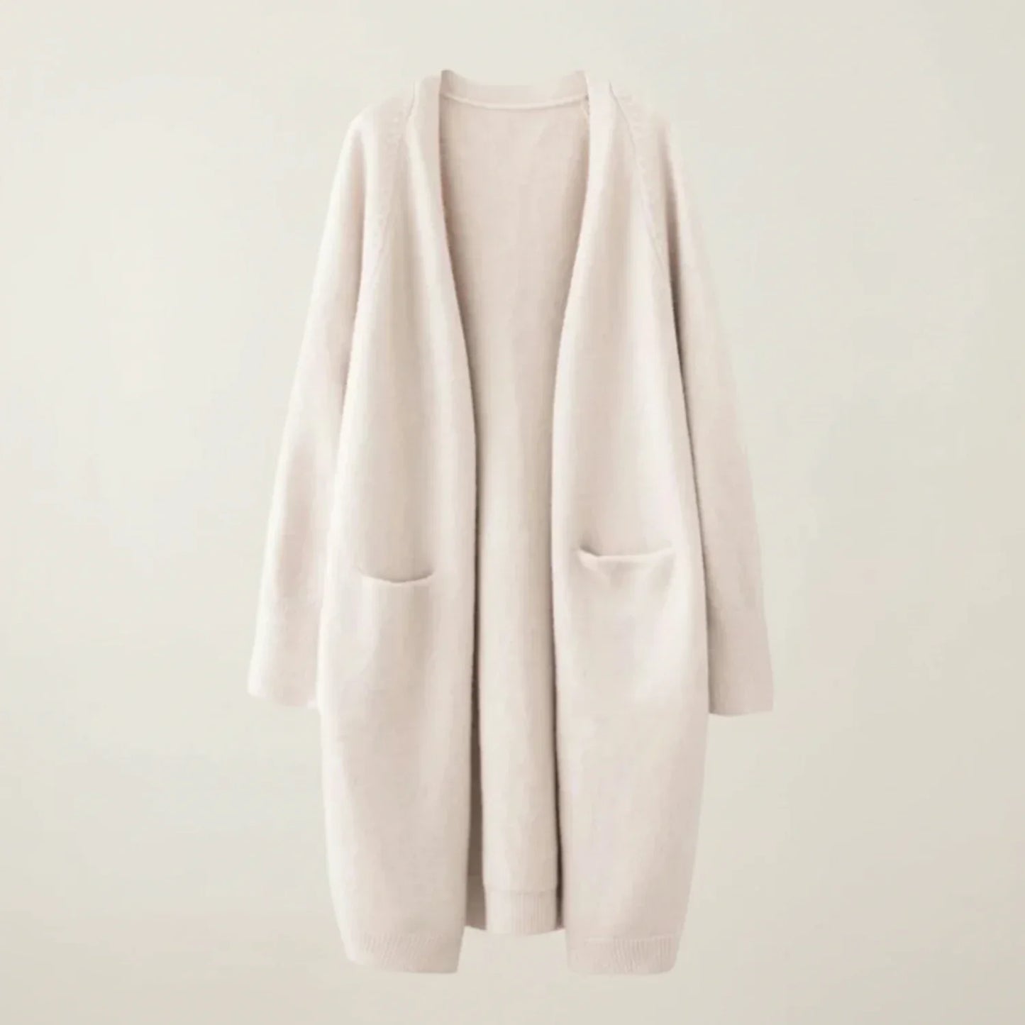 Women's Open-Front Winter Cardigan with Pockets