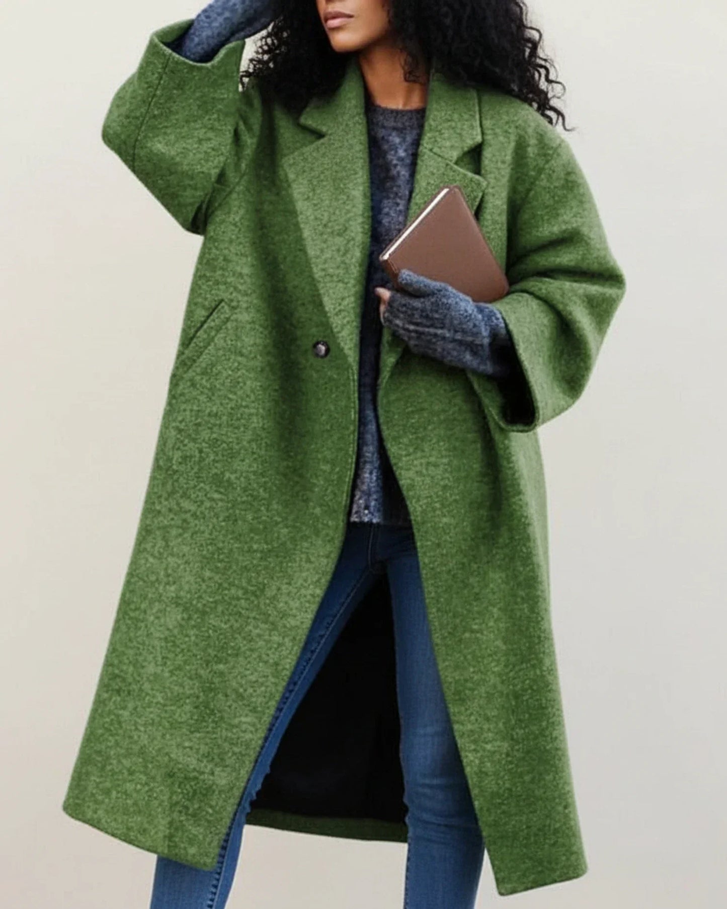 Women's Colorful Long Winter Coat