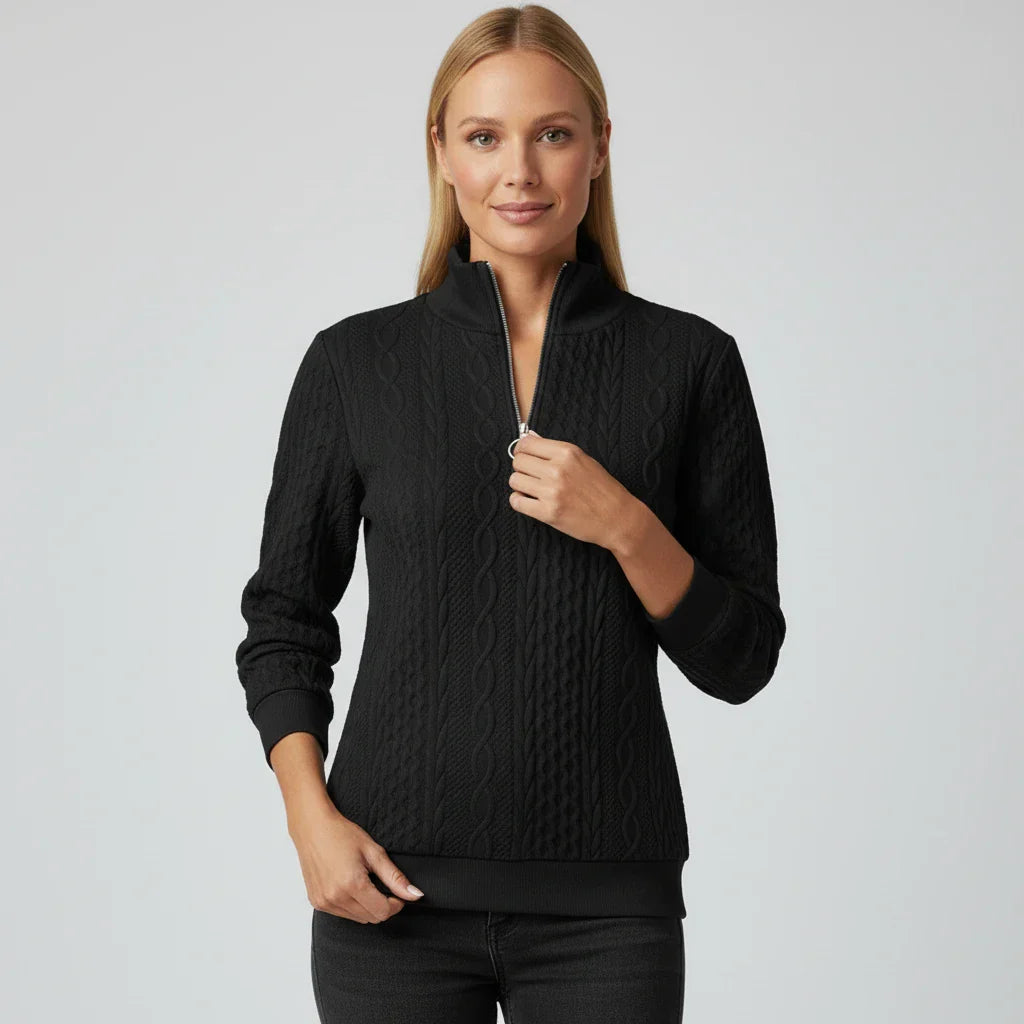 Women's Quarter Zip Sweater