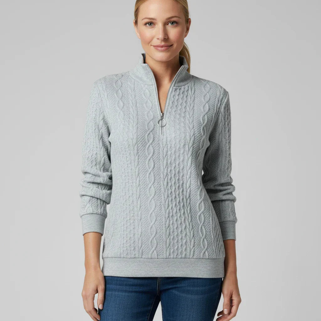 Women's Quarter Zip Sweater