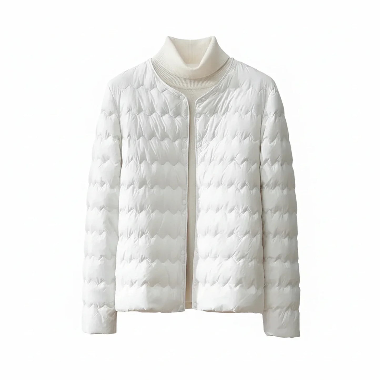 Women's Quilted Collarless Puffer Jacket