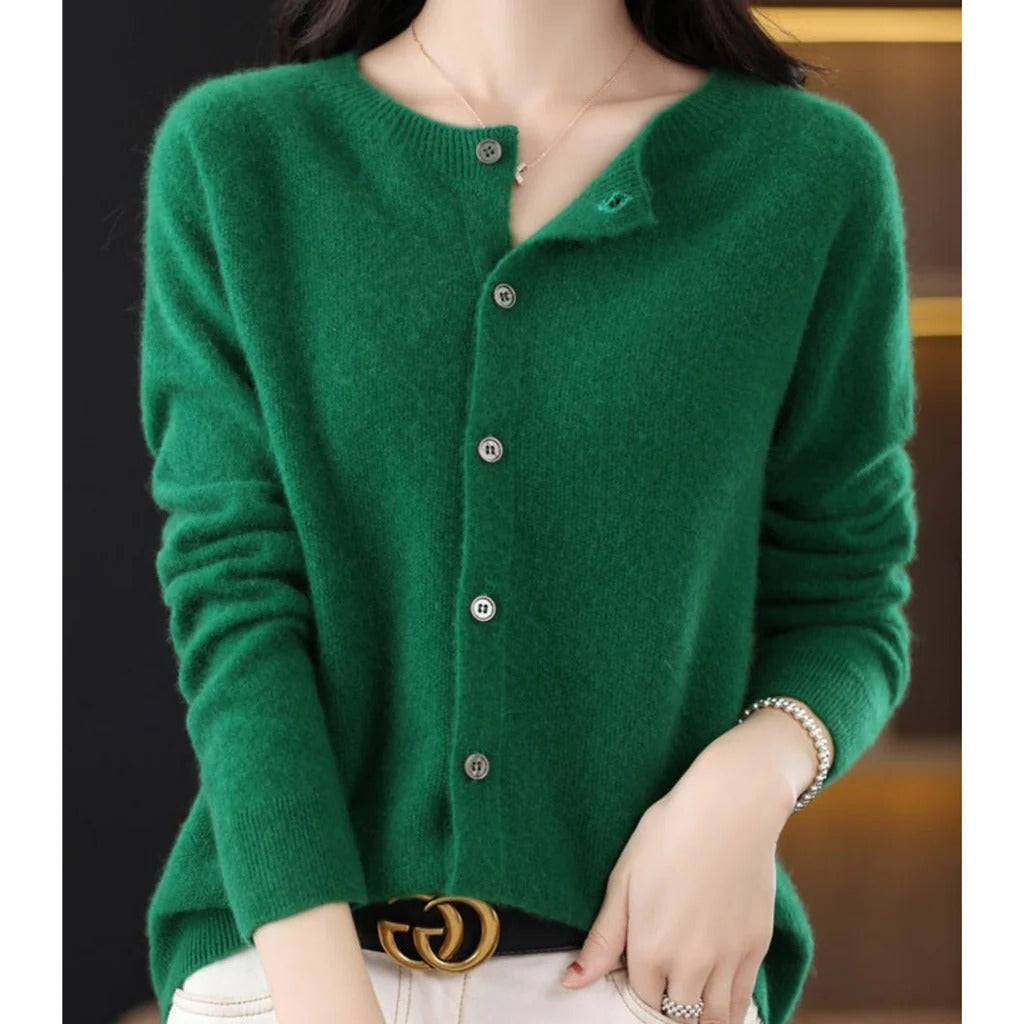 Women's Round Neck Cardigan