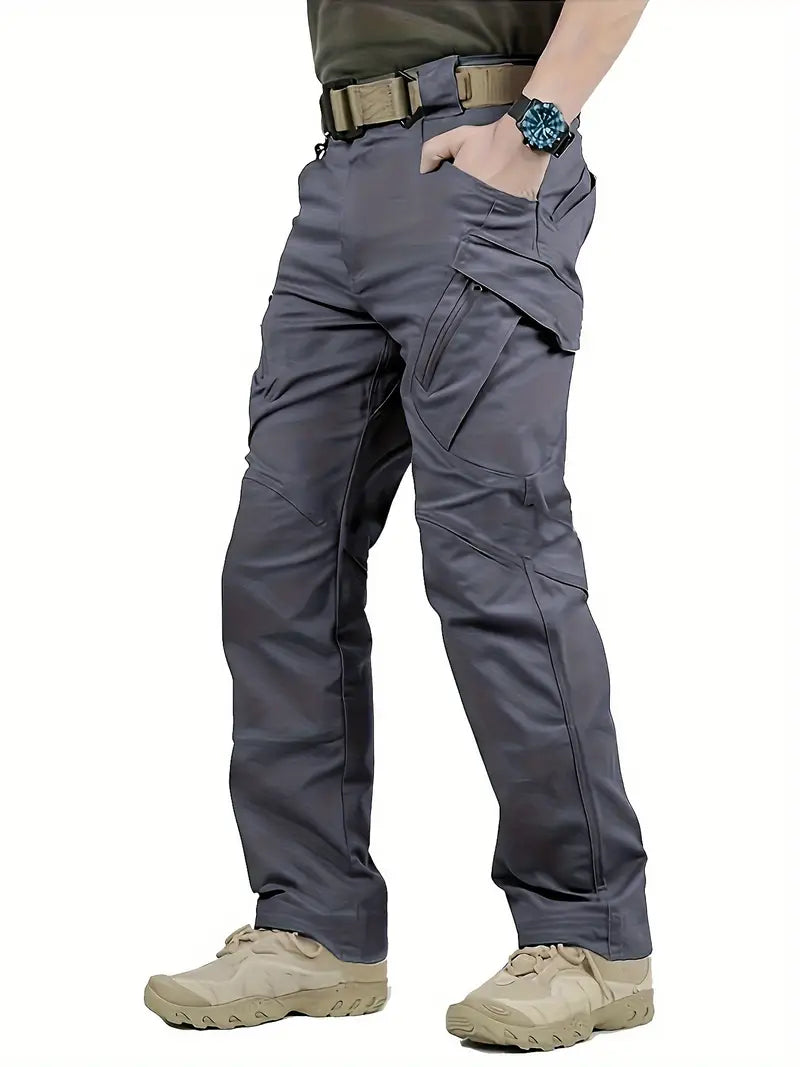 Mens Outdoor Work Trousers With Multi Pocket Design Durable Cargo Pants For Tradesmen And Outdoor Enthusiasts
