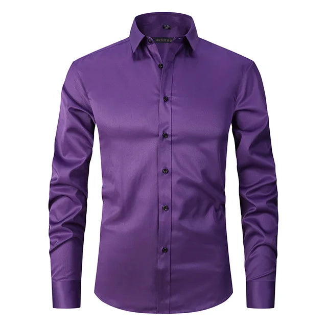 Kevin Slim Fit Button Down Shirt For Men By TrendAura Modern Tailored Dress Shirt For Professional And Casual Wear