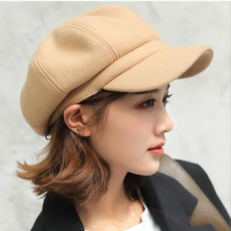 Vintage Style Balloon Cap And Comfort For Winter