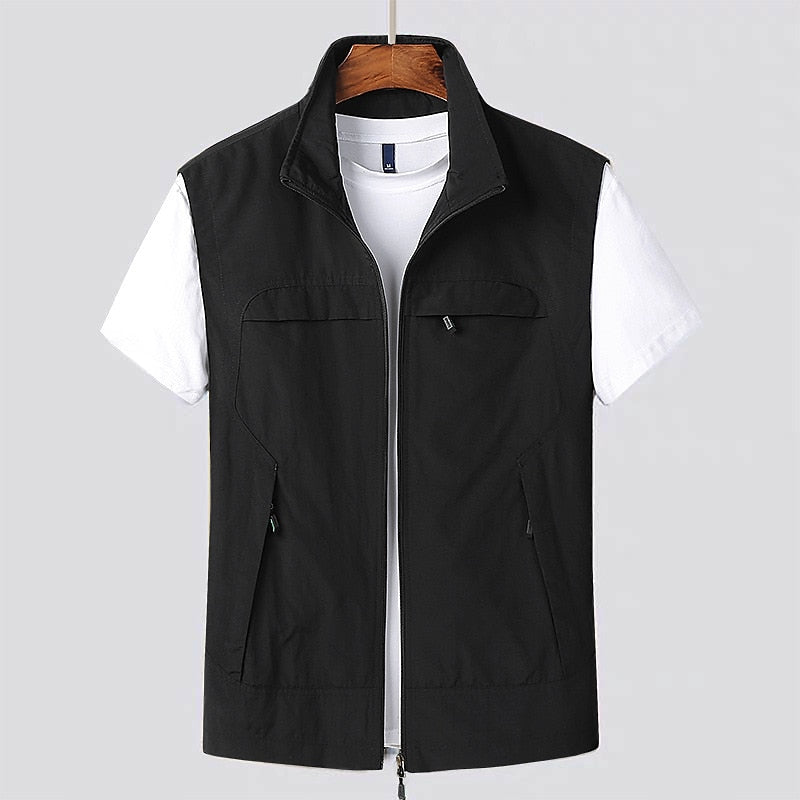 Modern Vest For Men All Seasons Versatile Outerwear With Comfortable Fit Fashion Forward Wardrobe Essential