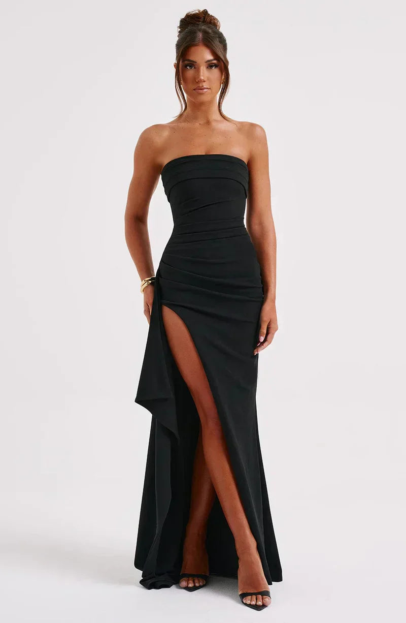 Women’s Strapless Ruched Dress | Wedding Guest
