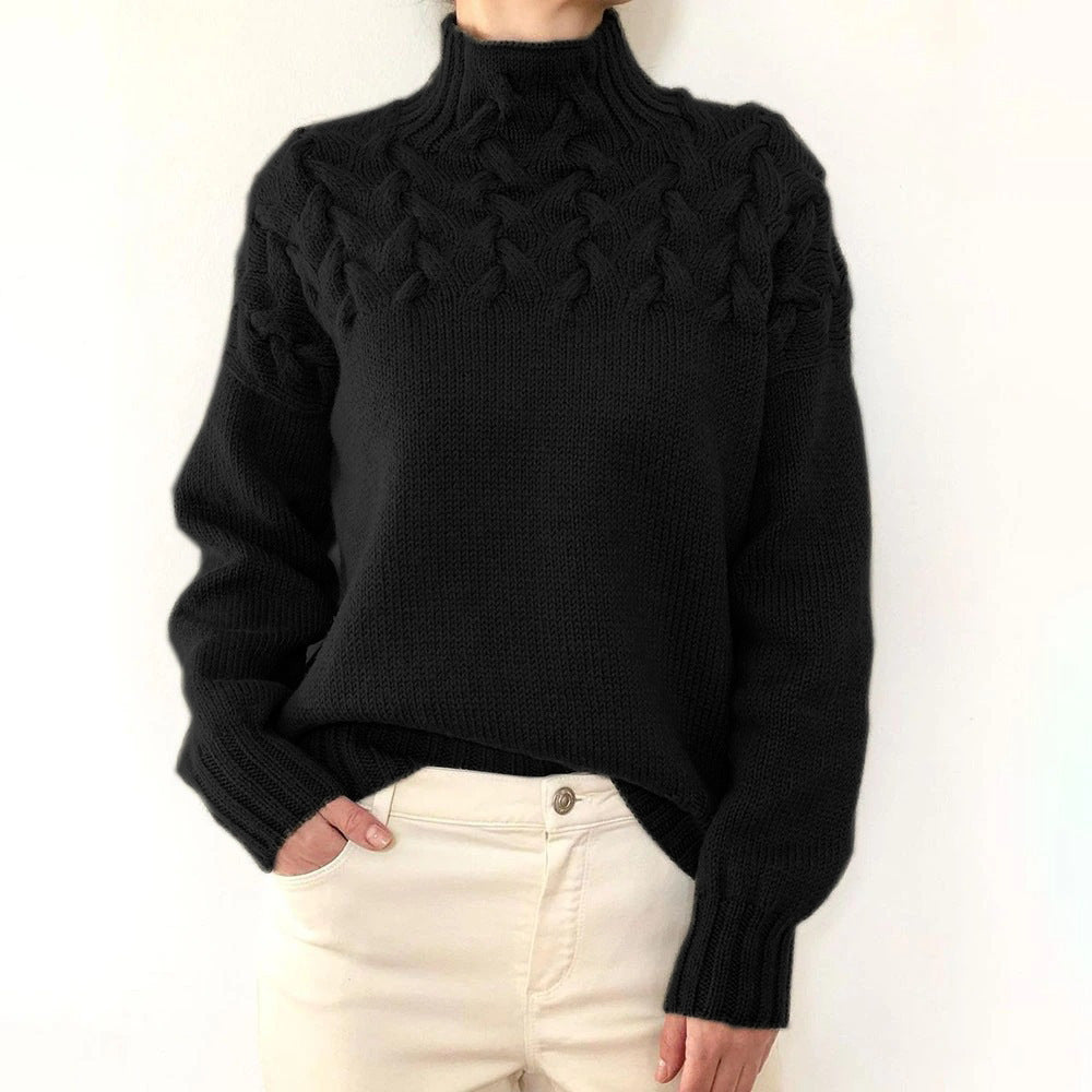 Milly Knitted Turtleneck Sweater For Women Warm Cozy Durable Soft Yarn Winter Fashion Essential For Stylish Everyday